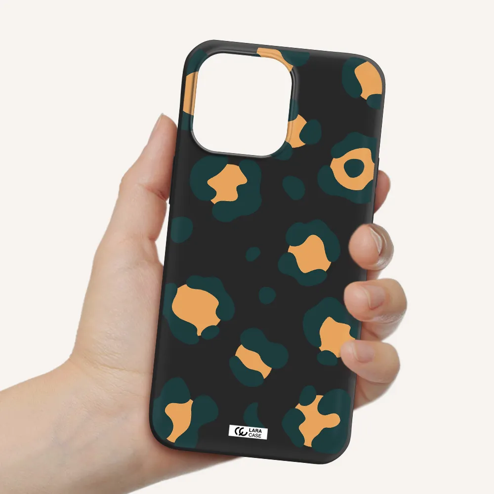 Toon Leopard Apple iPhone 14 pro max Silicone black Case