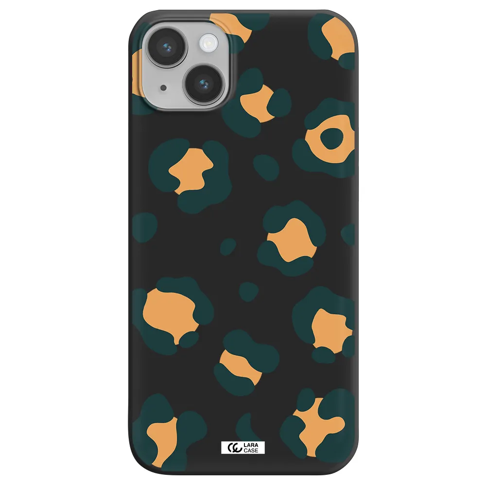 Toon Leopard Apple iPhone 14 Silicone black Case