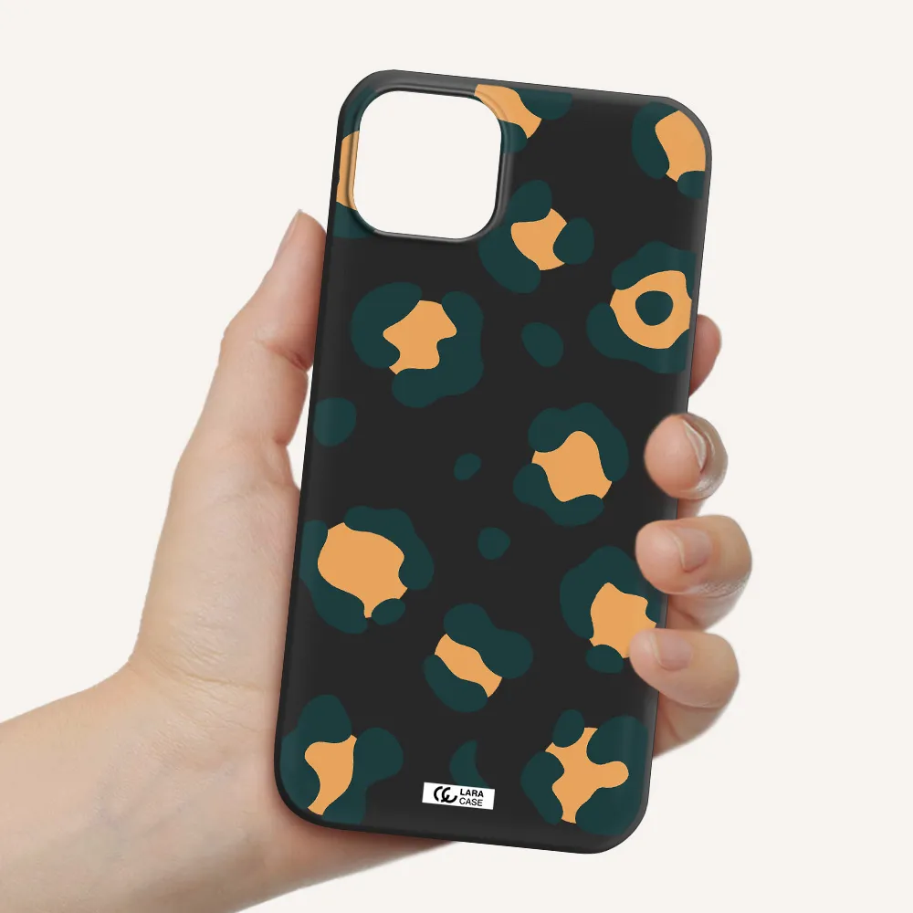 Toon Leopard Apple iPhone 14 Silicone black Case
