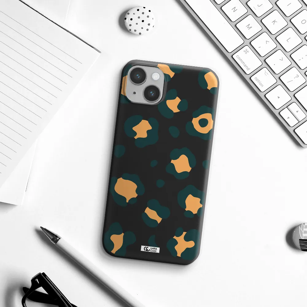 Toon Leopard Apple iPhone 14 Silicone black Case