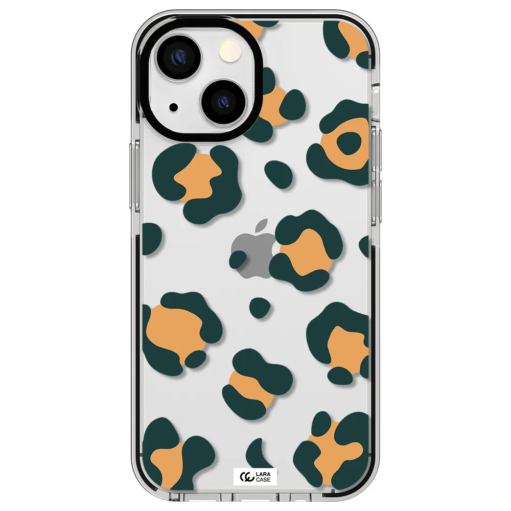 Toon Leopard Apple iPhone 15 impact black border Case