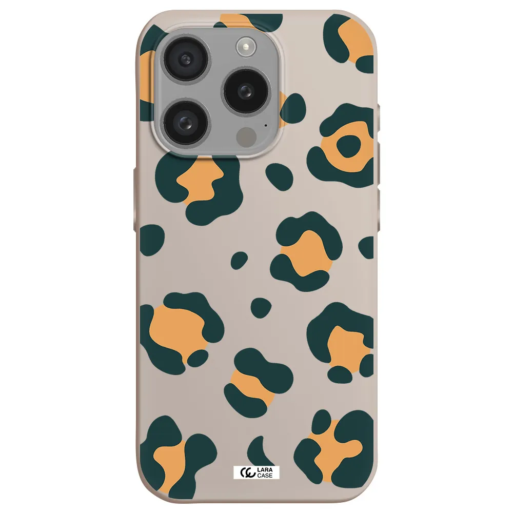 Toon Leopard Apple Iphone 15 Pro Silicone Stone Case