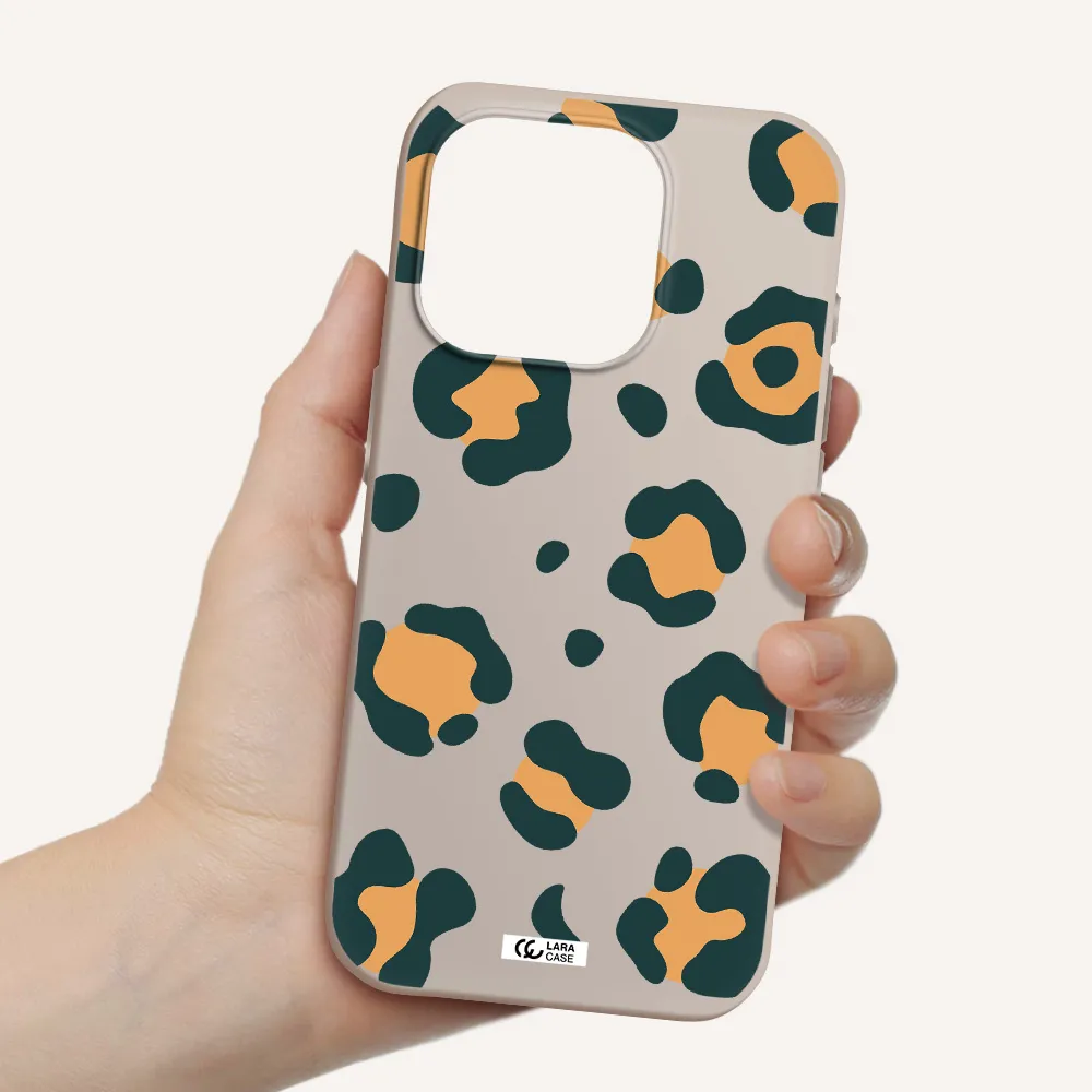 Toon Leopard Apple Iphone 15 Pro Silicone Stone Case