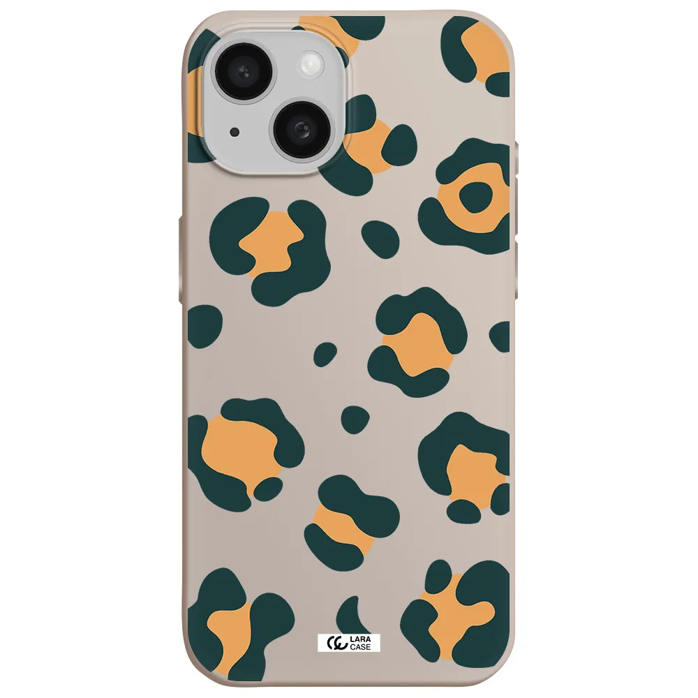 Toon Leopard Apple iPhone 15 Silicone Stone Case