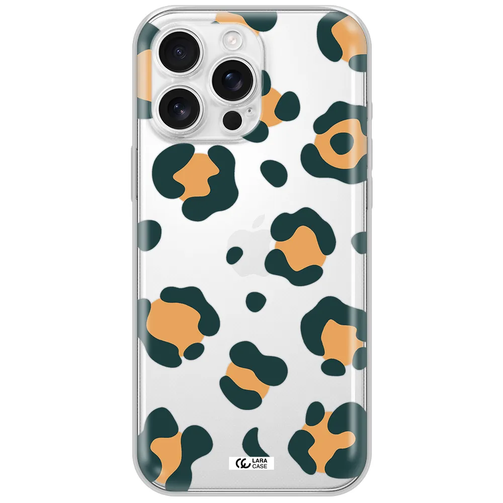 Toon Leopard Apple Iphone 16 Pro Max Clear Tpu Case