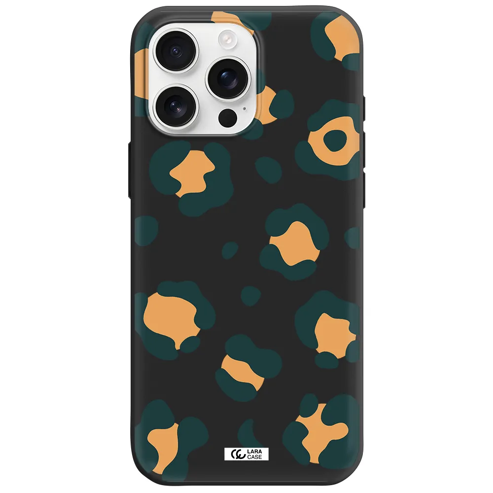 Toon Leopard Apple Iphone 16 Pro Max Silicone Black Case