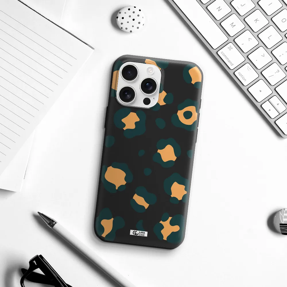 Toon Leopard Apple Iphone 16 Pro Max Silicone Black Case