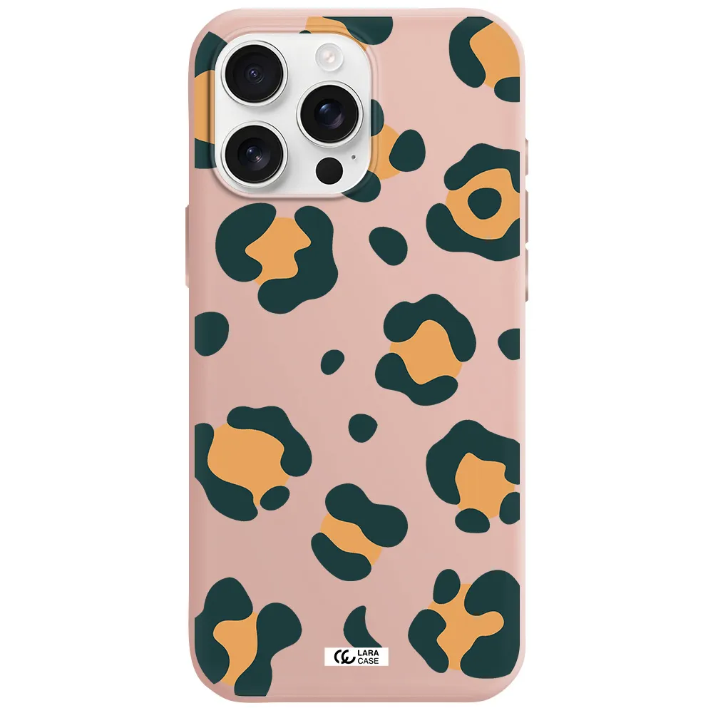 Toon Leopard Apple Iphone 16 Pro Max Silicone Pastel Pink Case