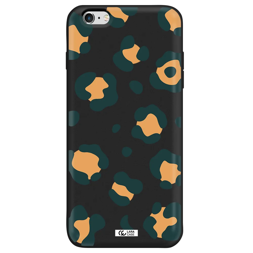 Toon Leopard Apple iPhone 6S Silicone black Case