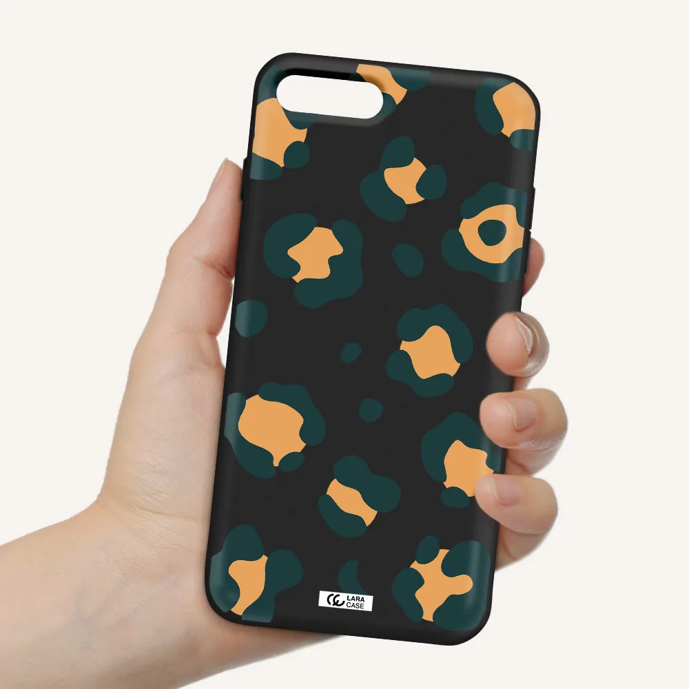 Toon Leopard Apple iPhone 7 plus Silicone black Case