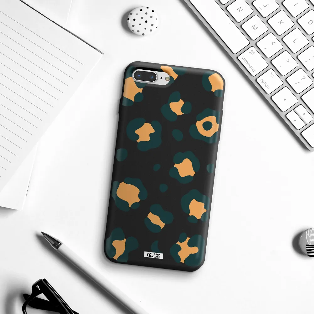 Toon Leopard Apple iPhone 7 plus Silicone black Case