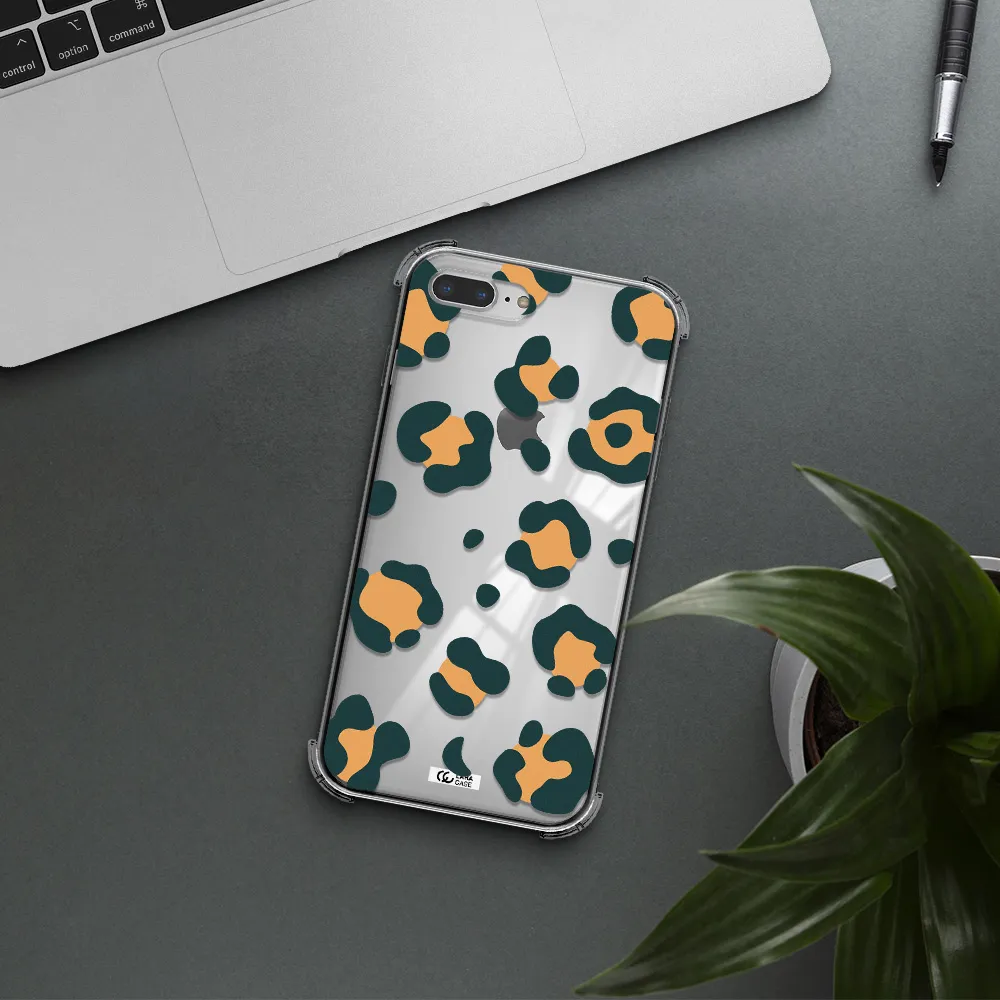 Toon Leopard Apple iPhone 8 plus Clear PC Case