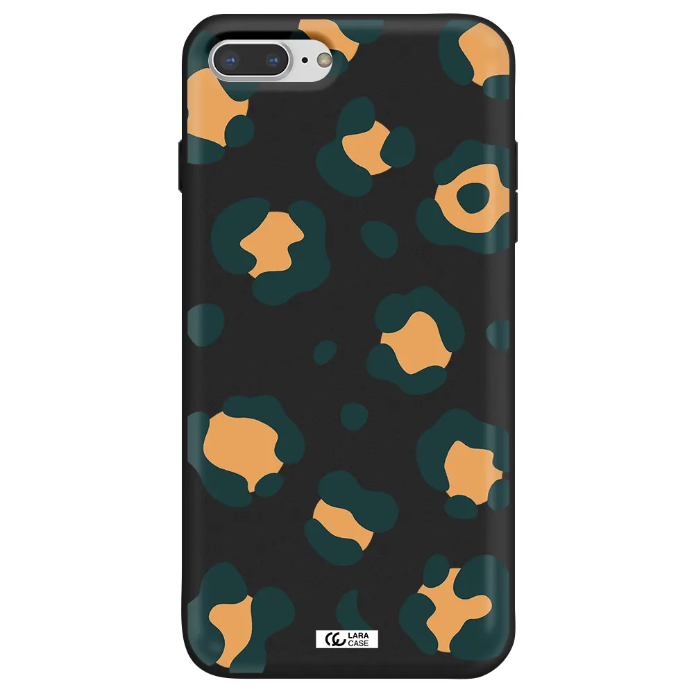 Toon Leopard Apple iPhone 8 plus Silicone black Case