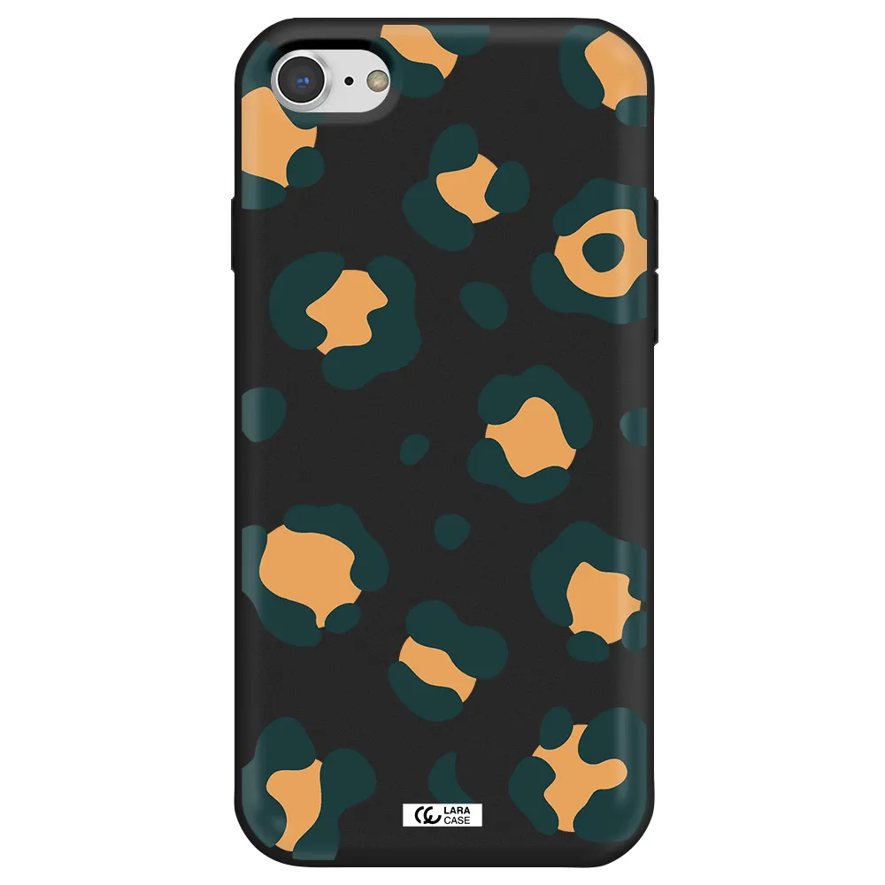 Toon Leopard Apple iPhone 8 Silicone black Case
