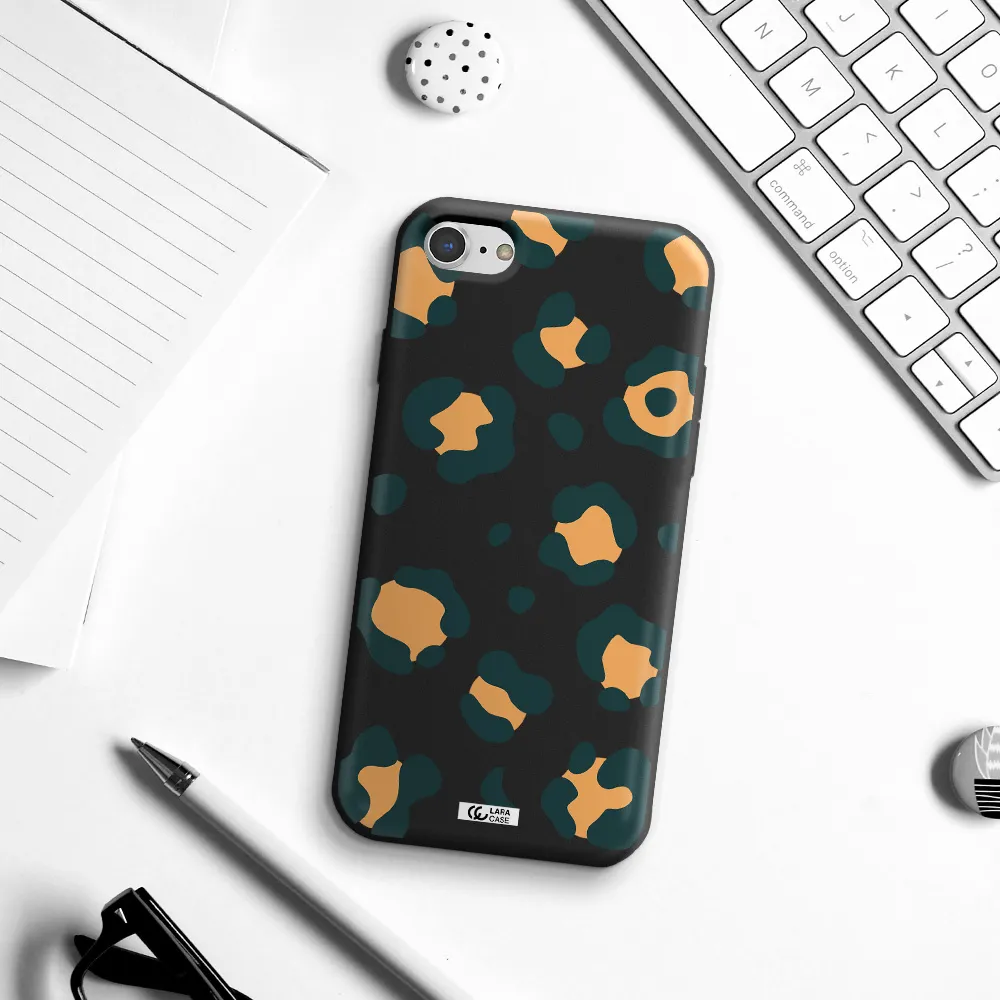 Toon Leopard Apple iPhone 8 Silicone black Case