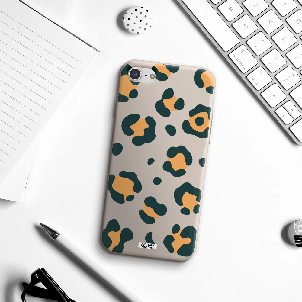 Toon Leopard Apple iPhone 8 Silicone Stone Case