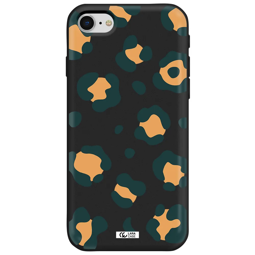 Toon Leopard Apple iPhone se 2020 Silicone black Case