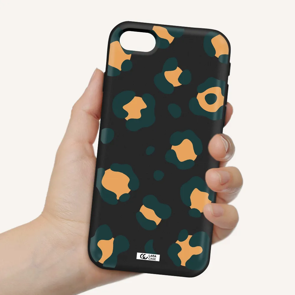 Toon Leopard Apple iPhone se 2020 Silicone black Case