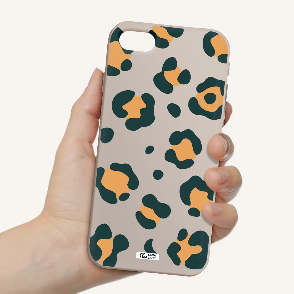 Toon Leopard Apple iPhone se 2020 Silicone Stone Case