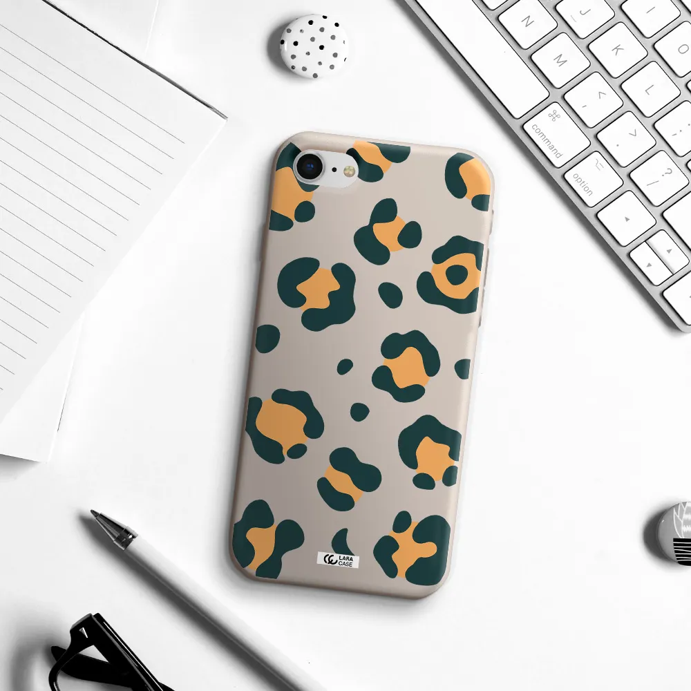Toon Leopard Apple iPhone se 2020 Silicone Stone Case