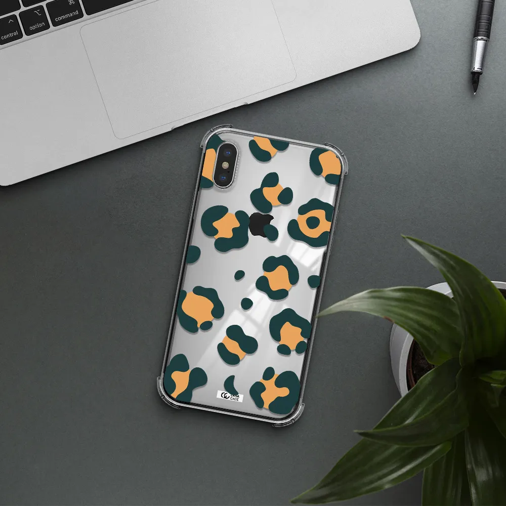 Toon Leopard Apple iPhone X Clear PC Case