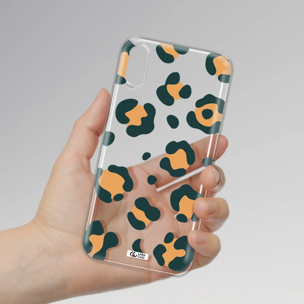 Toon Leopard Apple iPhone X Clear TPU Case