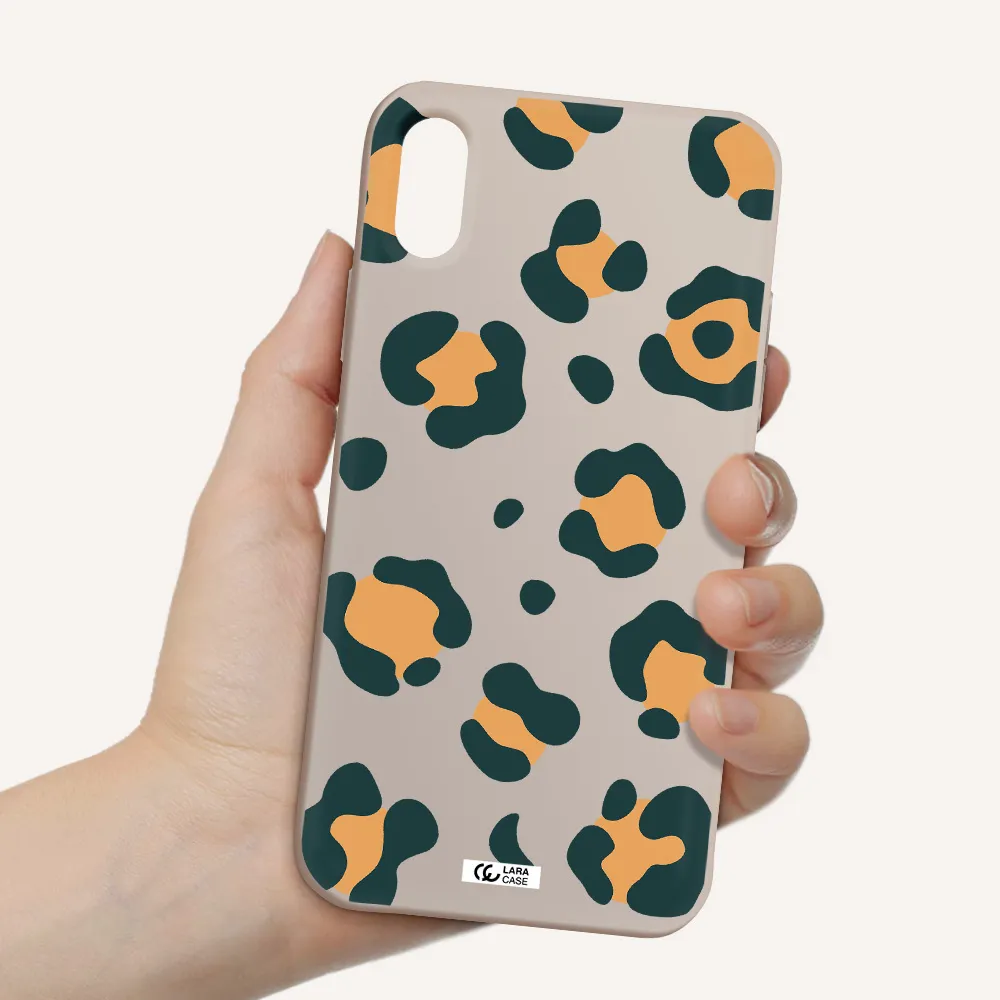 Toon Leopard Apple iPhone X Silicone Stone Case