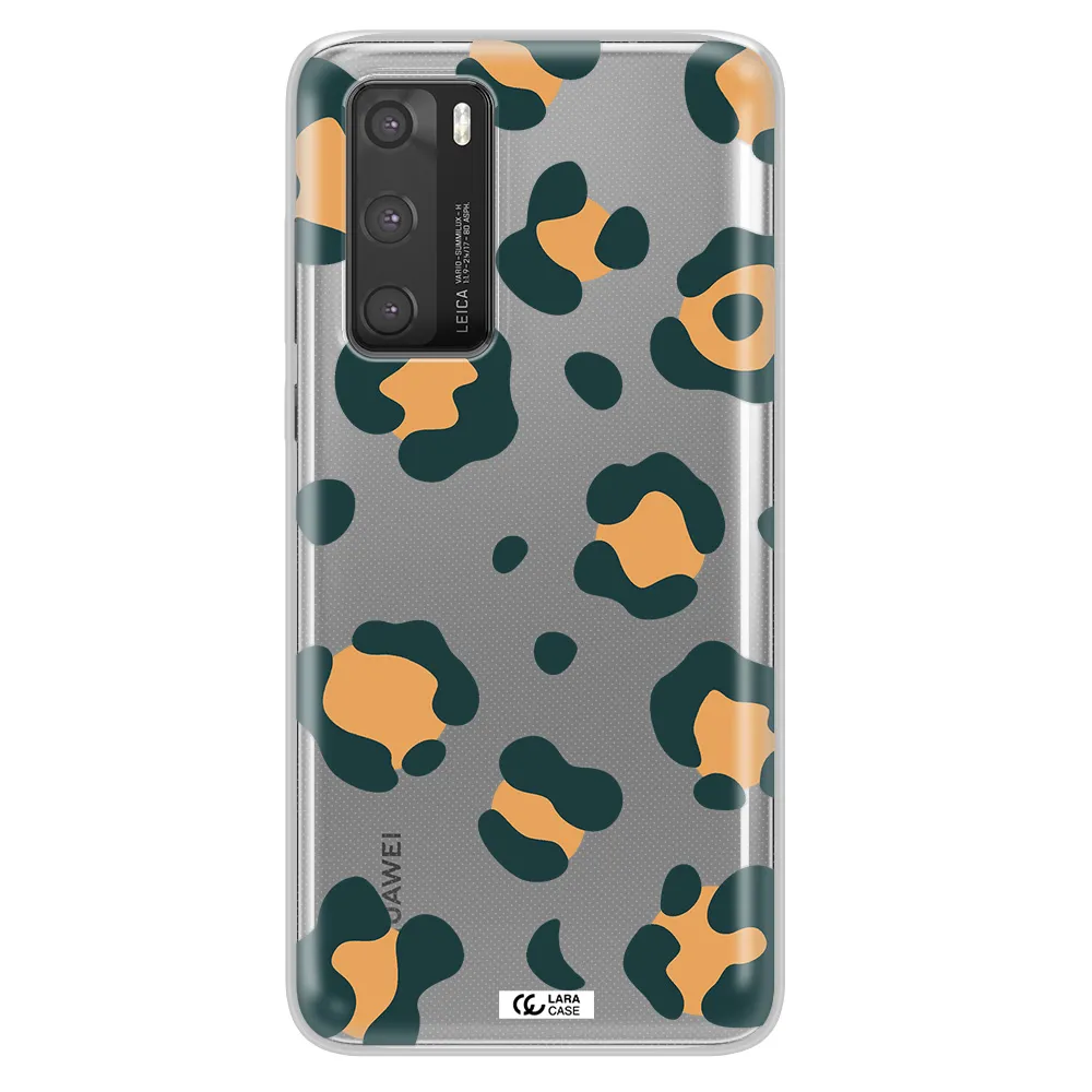 Toon Leopard Huawei P40 Clear TPU Case