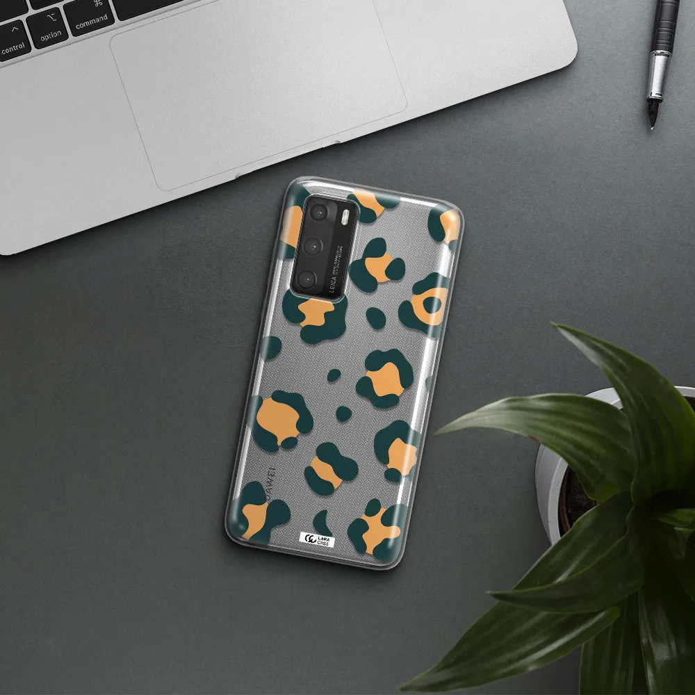 Toon Leopard Huawei P40 Clear TPU Case