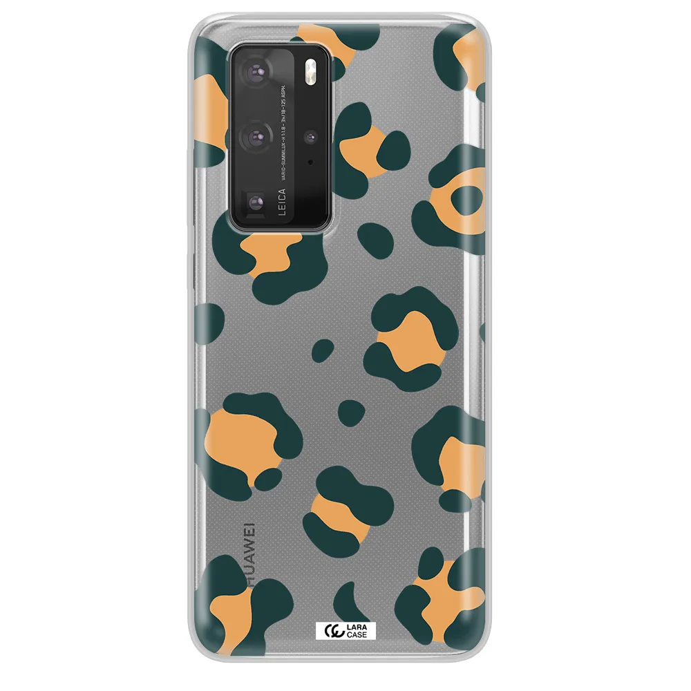 Toon Leopard Huawei P40 Pro Clear TPU Case