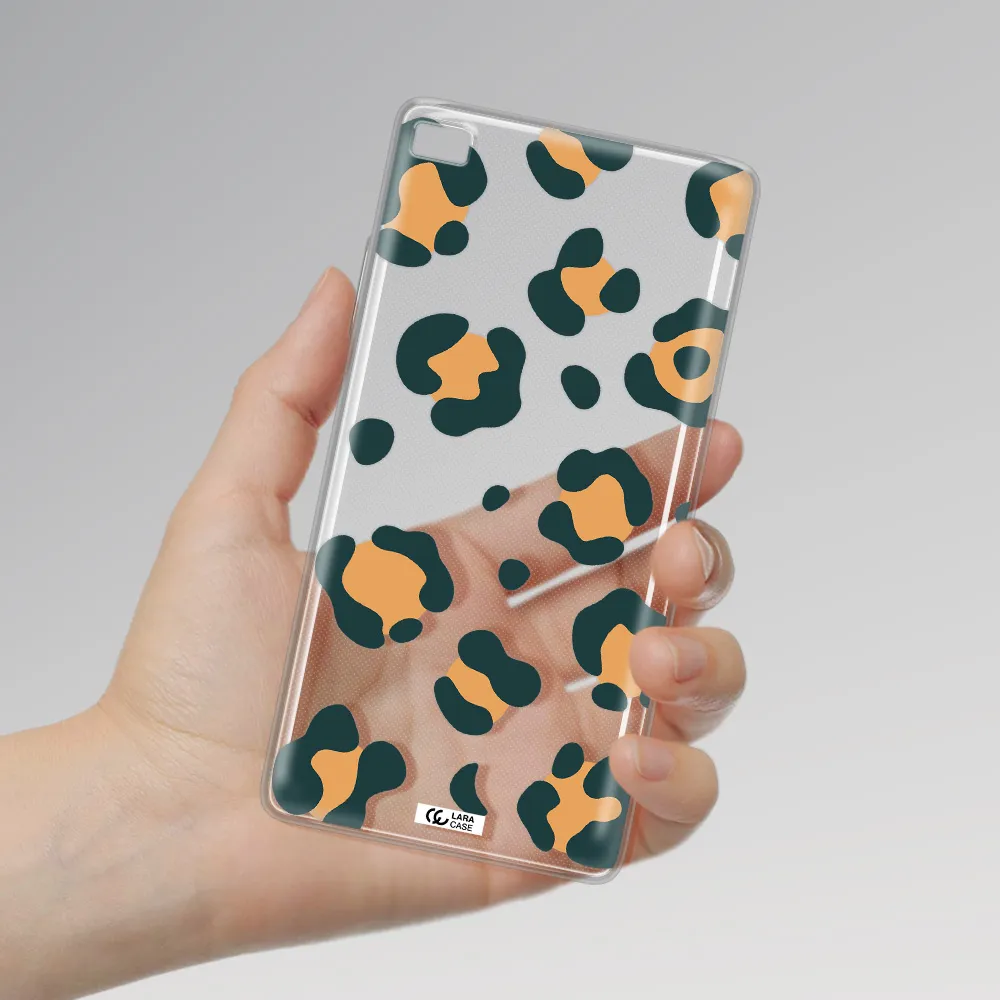 Toon Leopard Huawei P8 Clear TPU Case