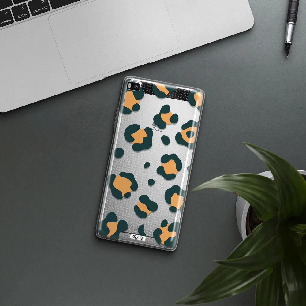 Toon Leopard Huawei P8 Clear TPU Case