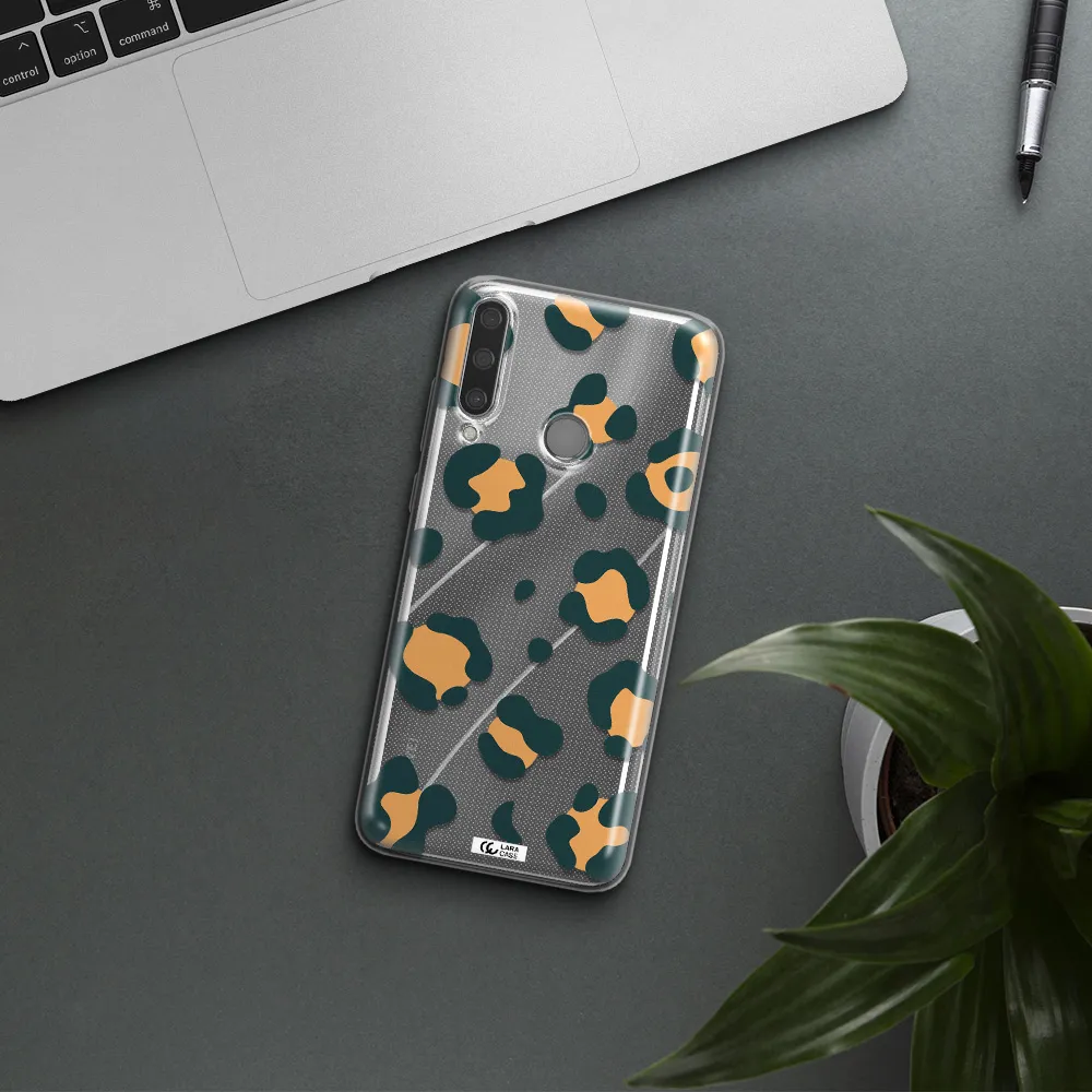 Toon Leopard Huawei Y6P Clear TPU Case