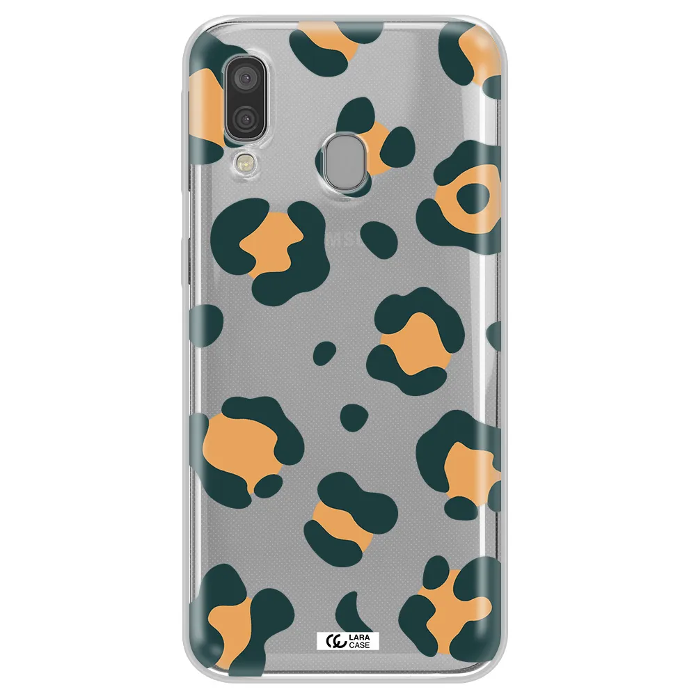 Toon Leopard Samsung A40 Clear TPU Case