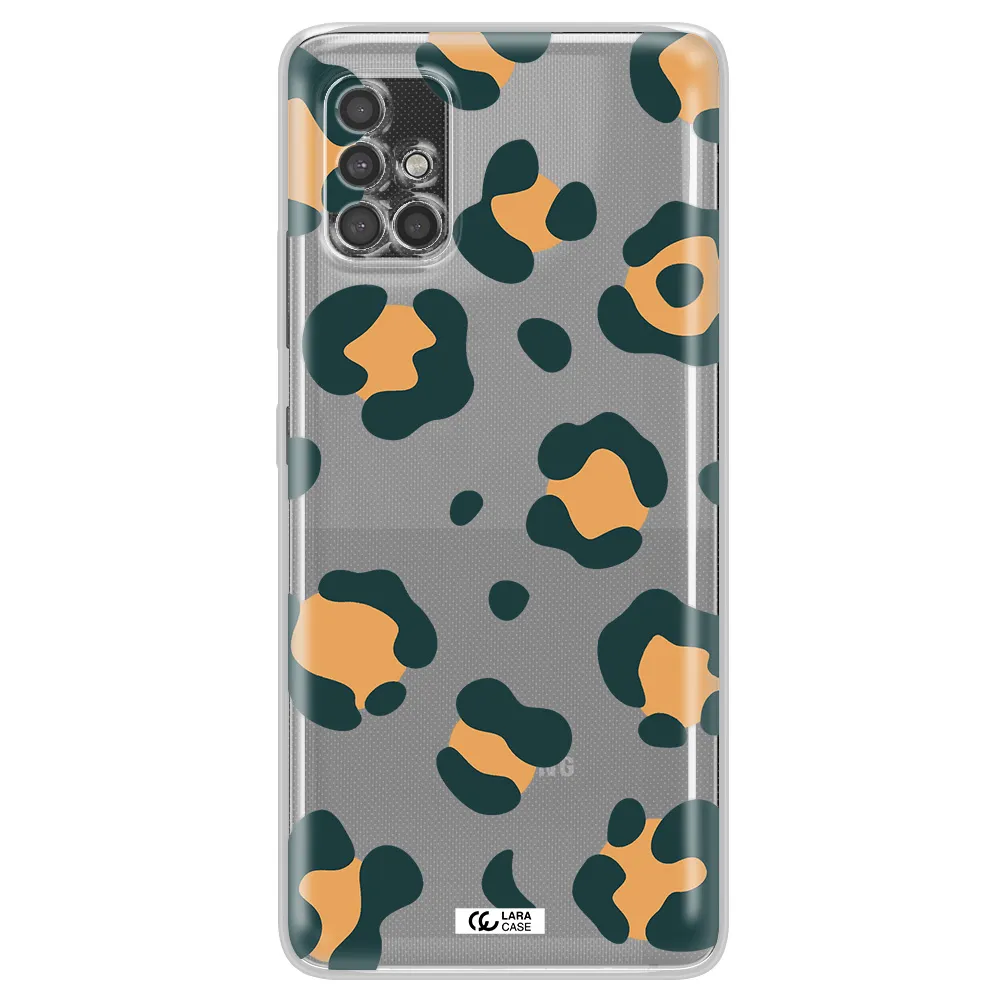 Toon Leopard Samsung A40S Clear Tpu Case