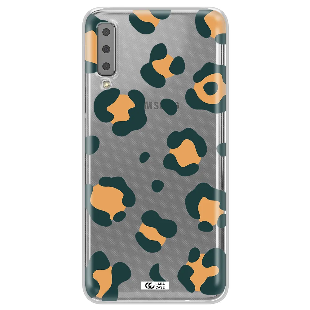 Toon Leopard Samsung A7 2018 Clear TPU Case