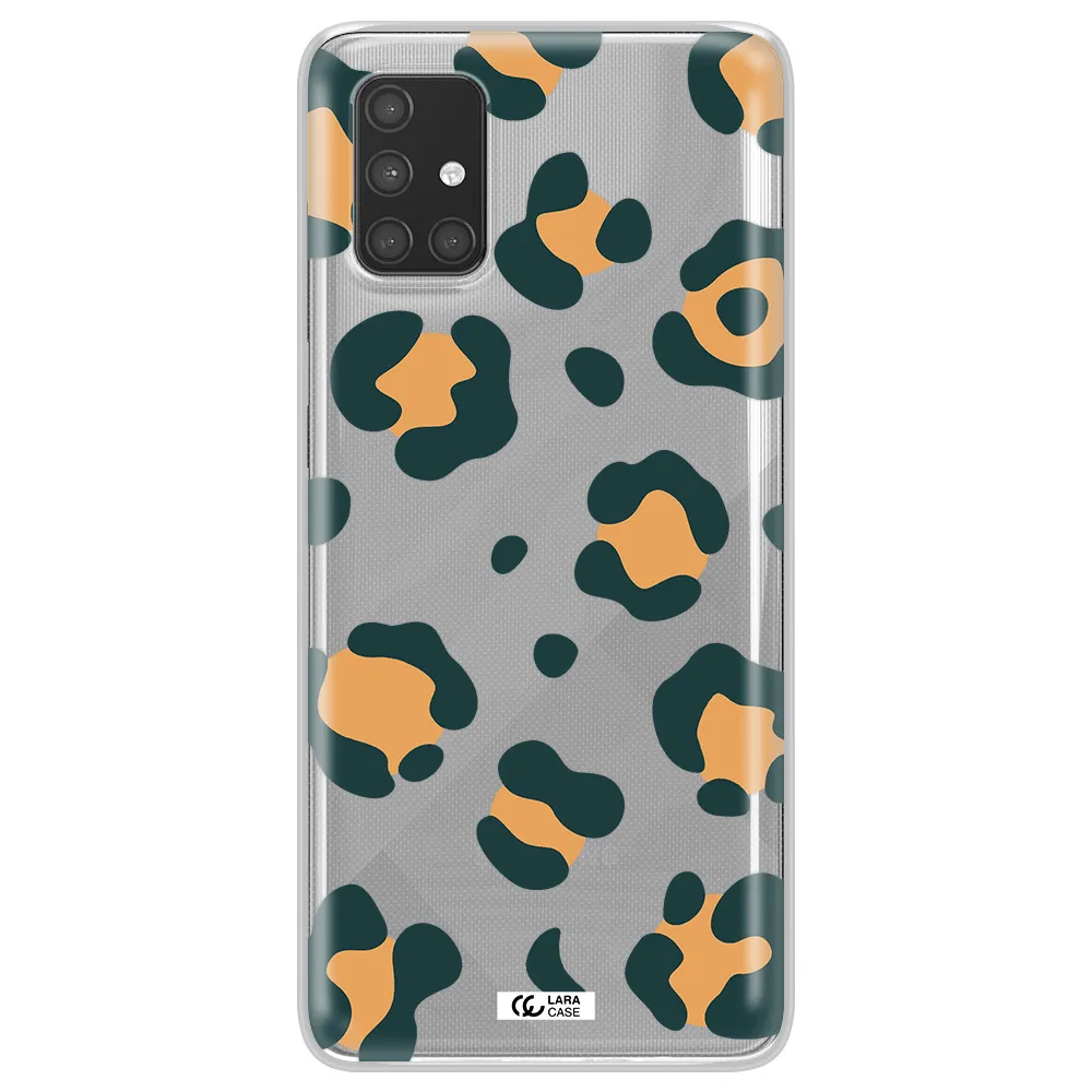Toon Leopard Samsung A71 Clear TPU Case