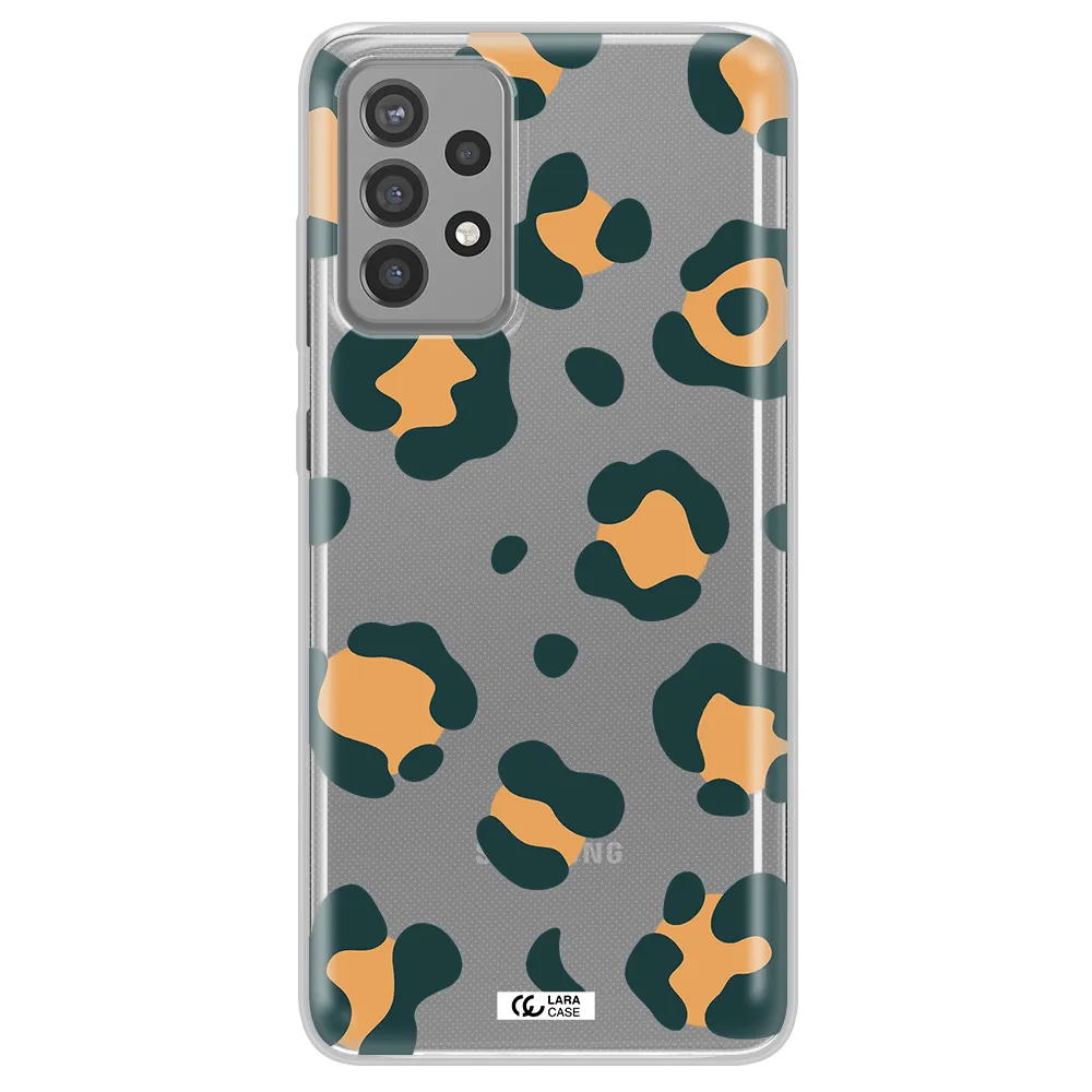 Toon Leopard Samsung A72 Clear TPU Case
