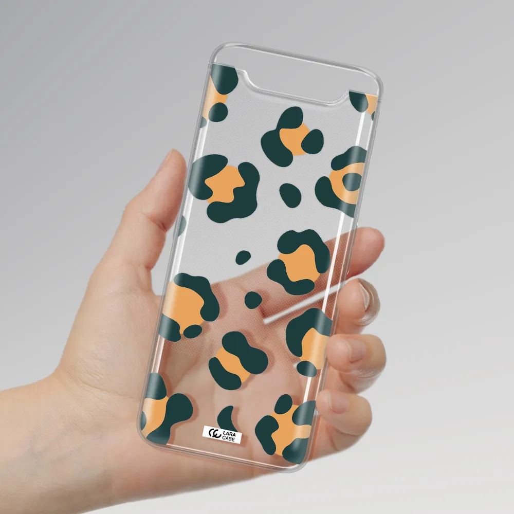 Toon Leopard Samsung A80 Clear TPU Case
