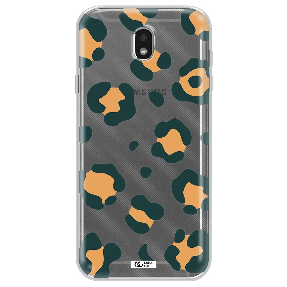 Toon Leopard Samsung J7 Pro Clear TPU Case
