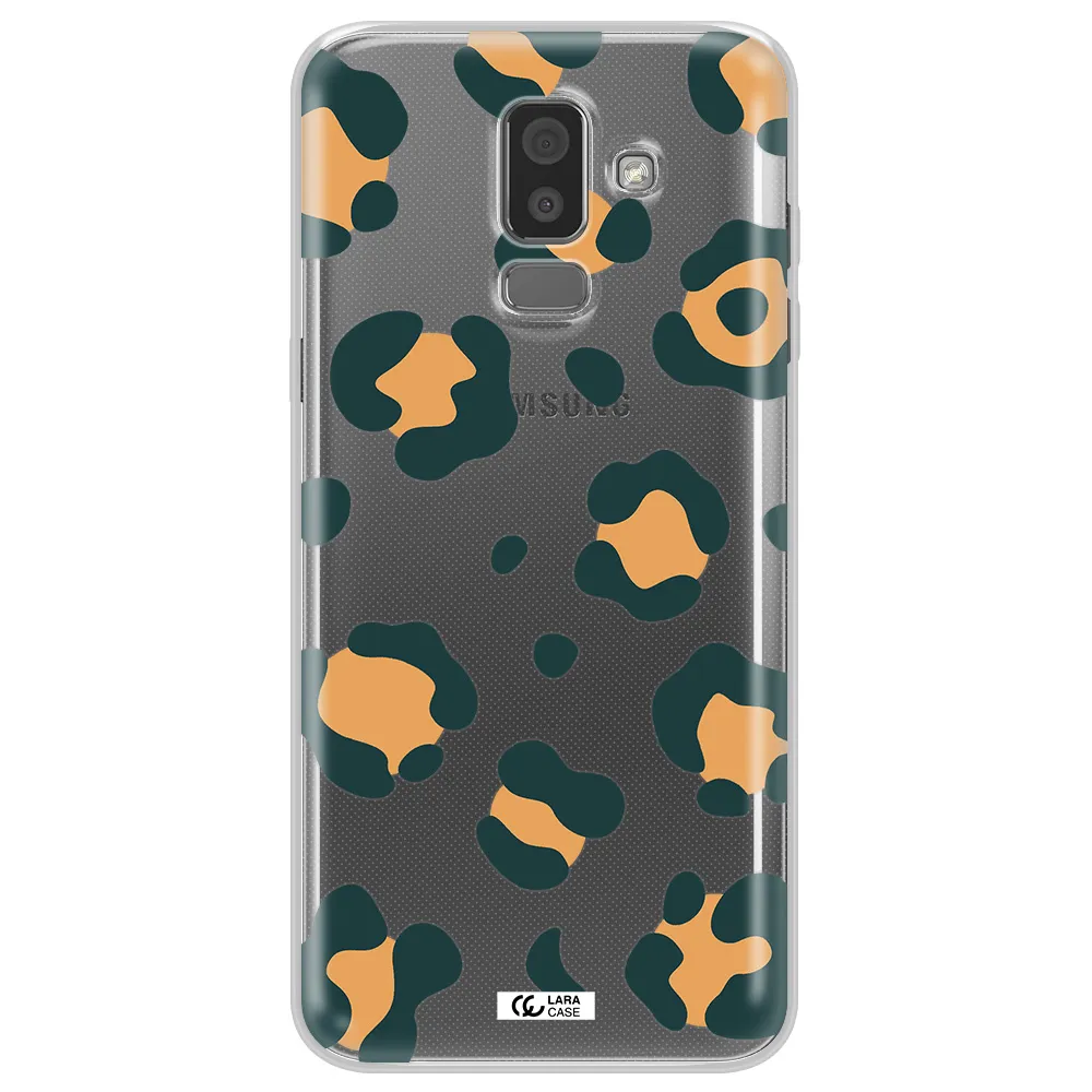 Toon Leopard Samsung J8 Clear TPU Case