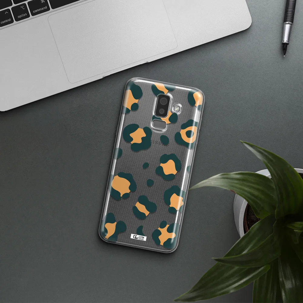 Toon Leopard Samsung J8 Clear TPU Case
