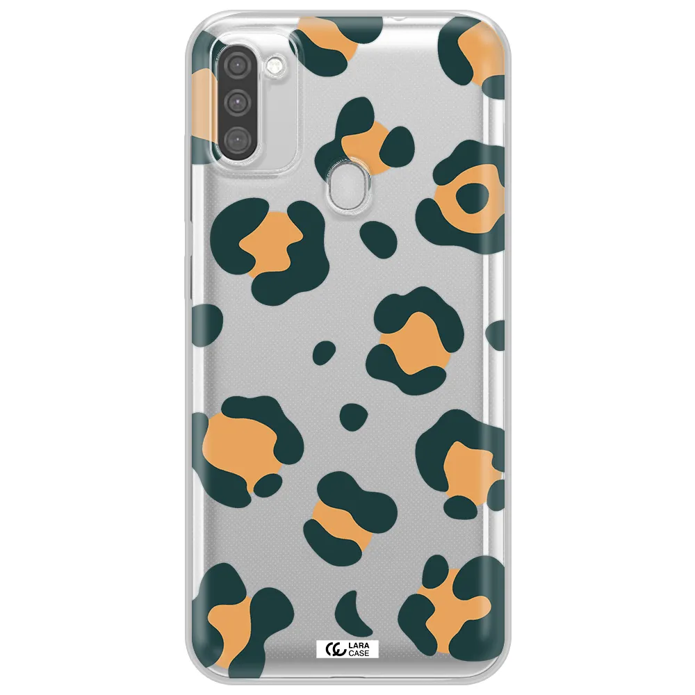 Toon Leopard Samsung M11 Clear TPU Case