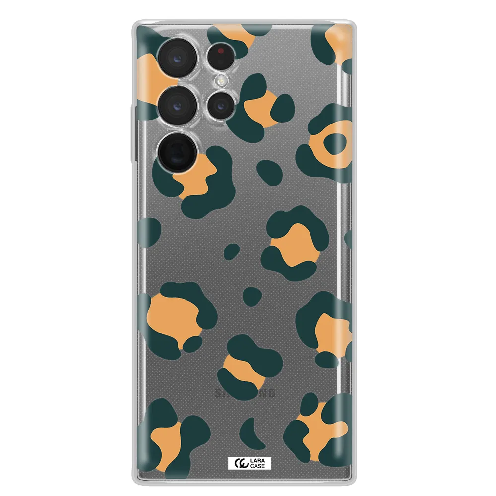 Toon Leopard Samsung S 22 Ultra Clear TPU Case