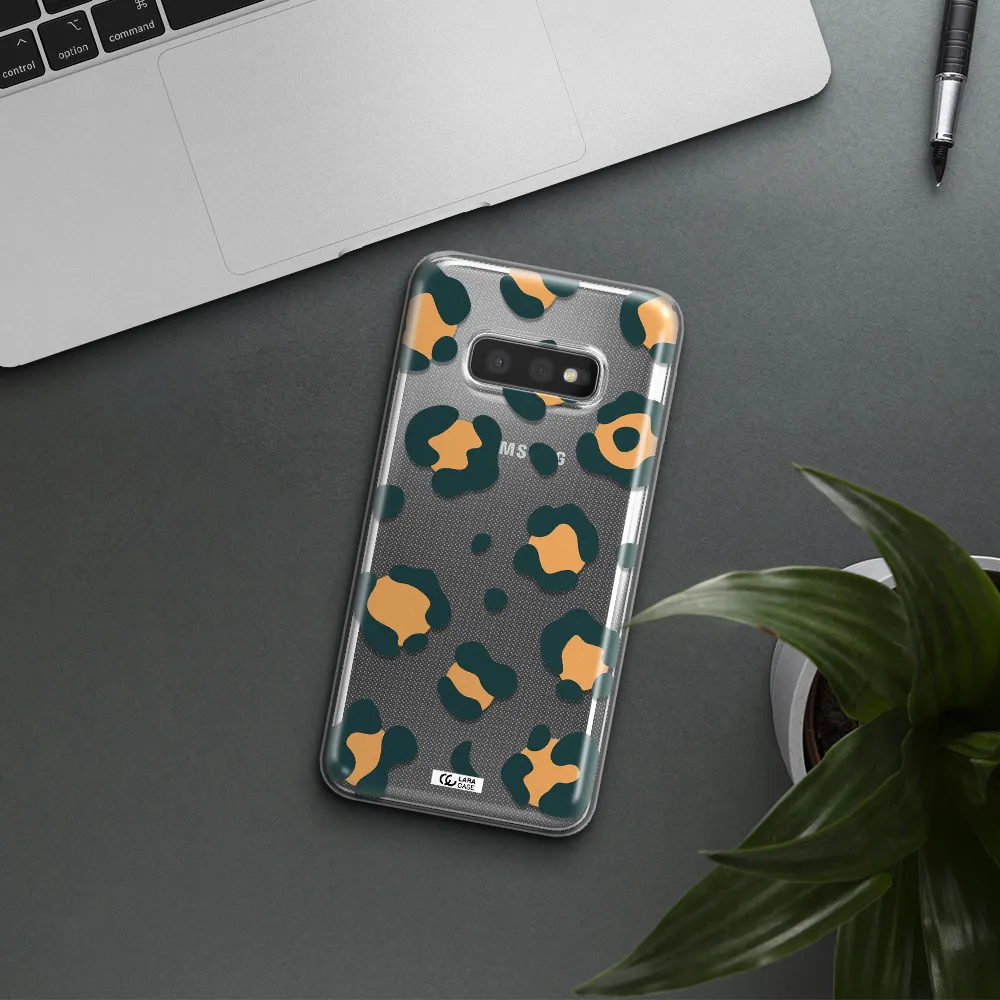 Toon Leopard Samsung S10e Clear TPU Case