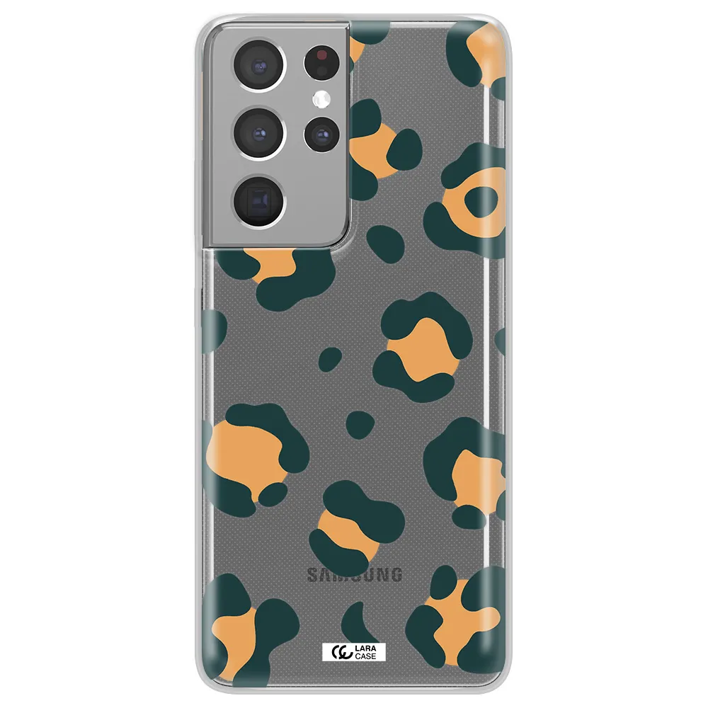 Toon Leopard Samsung S21 Ultra Clear TPU Case