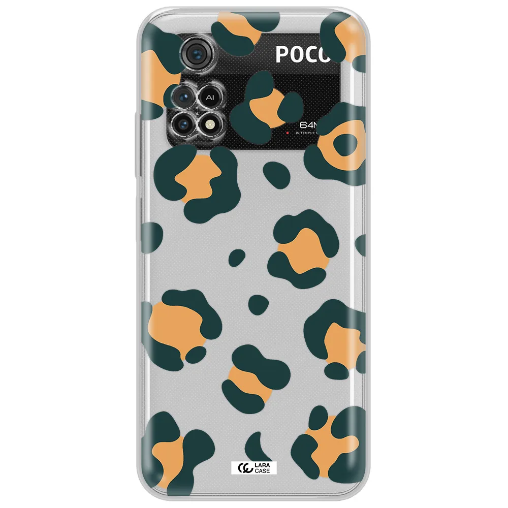 Toon Leopard Xiaomi Poco M4 Pro 4G Clear Tpu Case