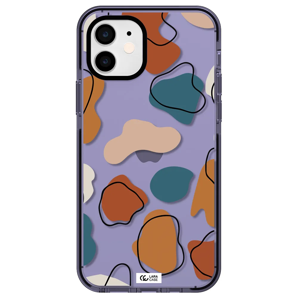 Boho Art Apple iPhone 11 impact Lilac Case