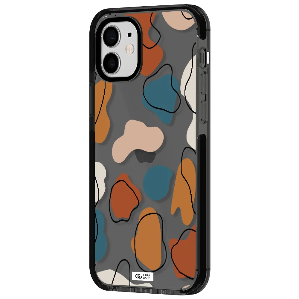 Boho Art Apple iPhone 11 impact Smoke Black Case
