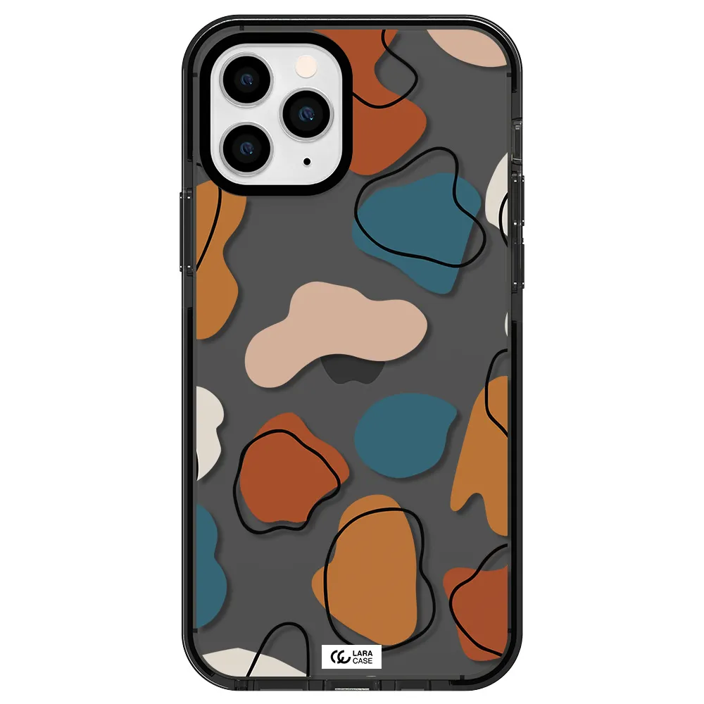 Boho Art Apple iPhone 11 pro impact Smoke Black Case